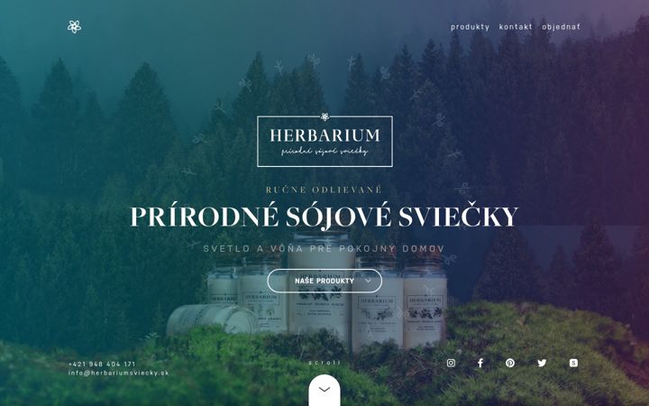 Screenshot of herbariumsviecky.sk