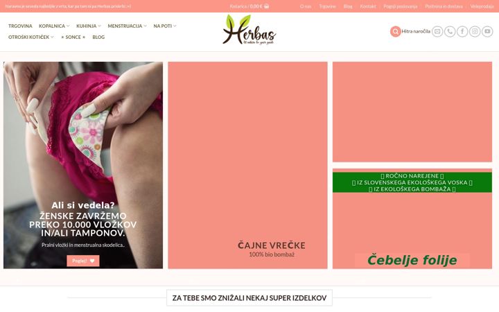 Screenshot von herbas.si