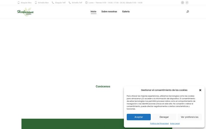 Screenshot of herbasanaherbolario.com