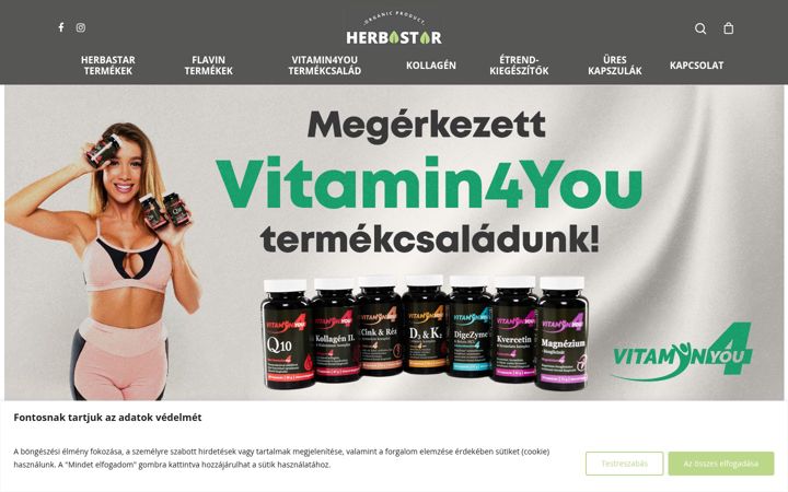 Screenshot of herbastar.hu