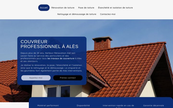 Screenshot of herbaut-renovation.fr