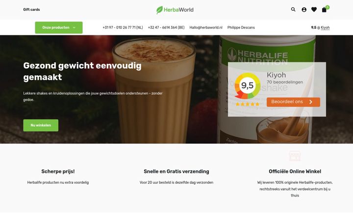 Screenshot of herbaworld.nl