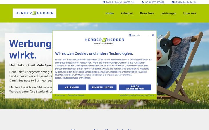 Screenshot of herber-herber.de