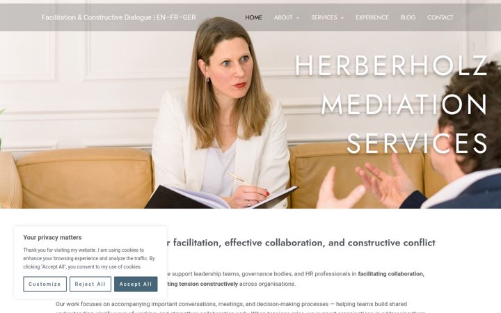 Screenshot of herberholzmediation.com