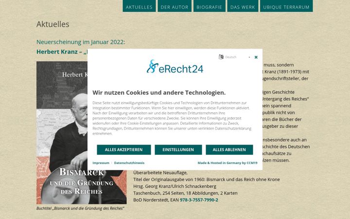 Screenshot of herbert-kranz.de