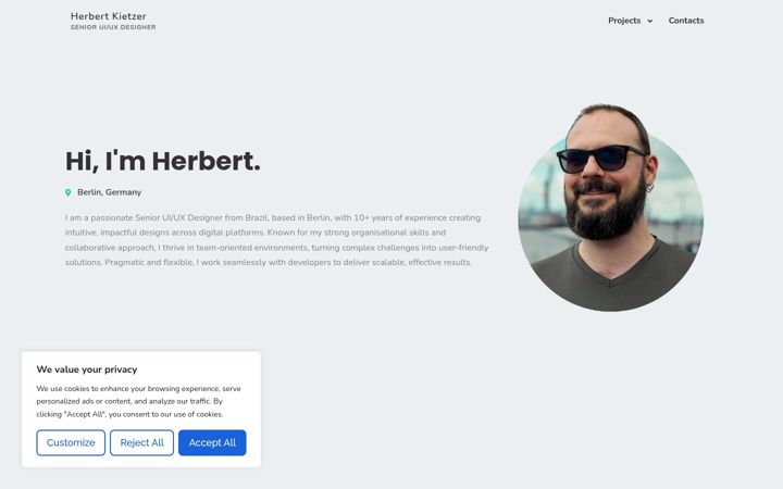Screenshot of herbertkietzer.com