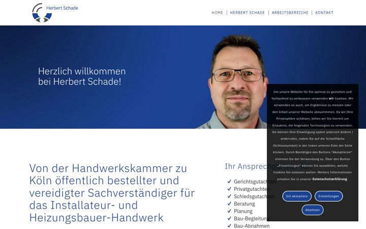 Screenshot of herbertschade.de