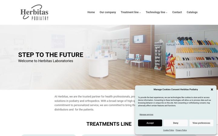 Snímek obrazovky herbitaspodiatry.com
