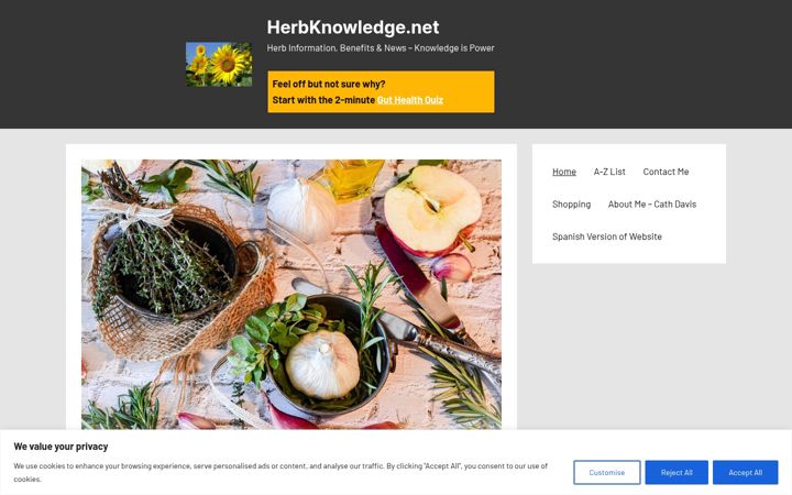 Screenshot of herbknowledge.net