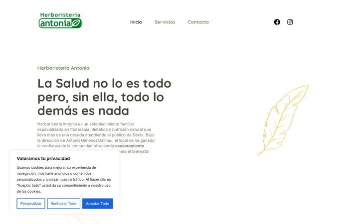Screenshot of herbolarioantonia.es