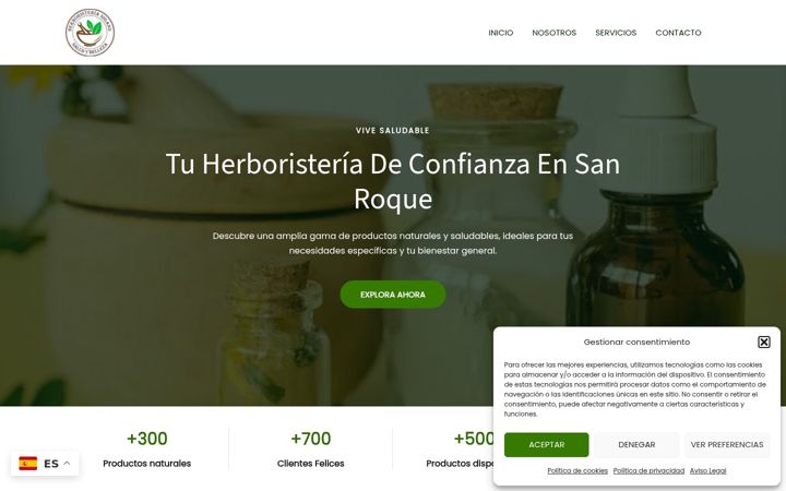 Screenshot of herboristeriasigano.es