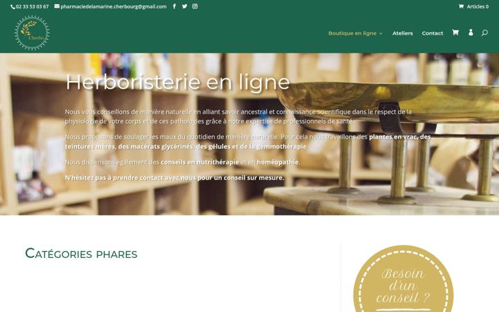 Screenshot of herboristerie-pharmacie.fr