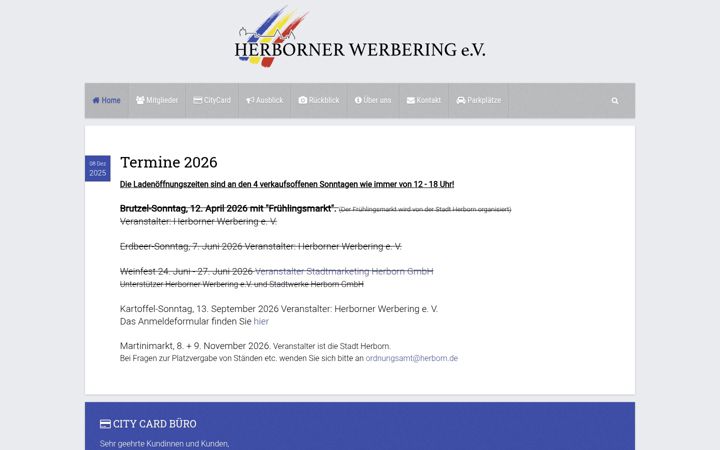 Screenshot of herborner-werbering.de