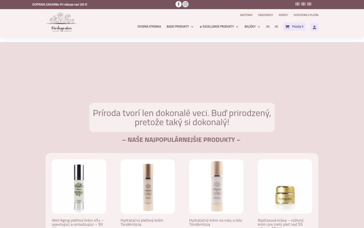 Screenshot of herbsgarden.sk