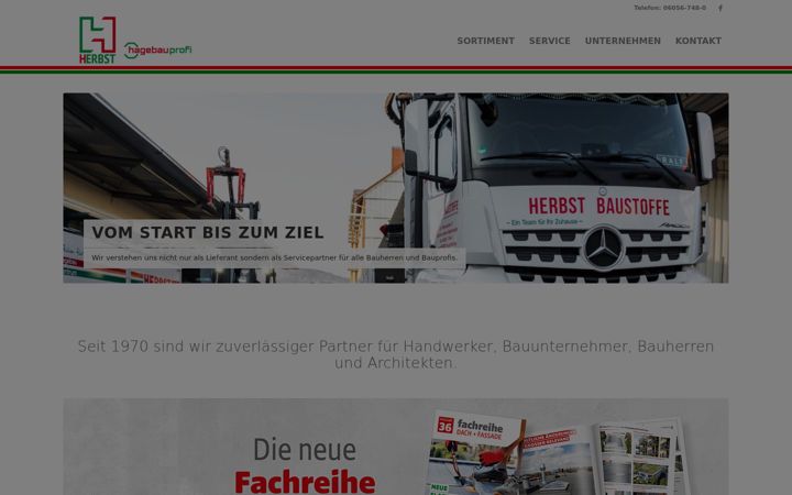 Screenshot of herbst-baustoffe.de