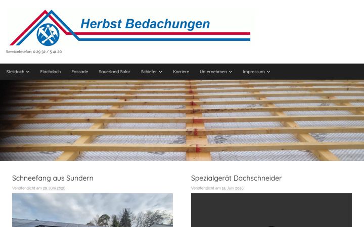 Screenshot of herbst-bedachungen.de