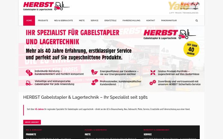 Screenshot of herbst-gabelstapler.de
