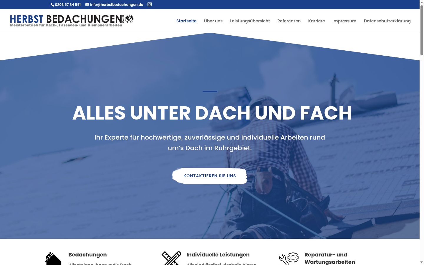 Screenshot des Einwilligungsbanners vor jeglicher Interaktion