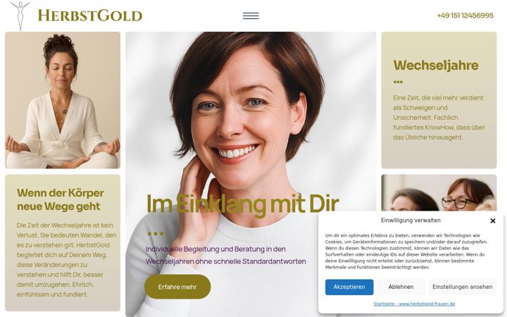 Screenshot of herbstgold-frauen.de