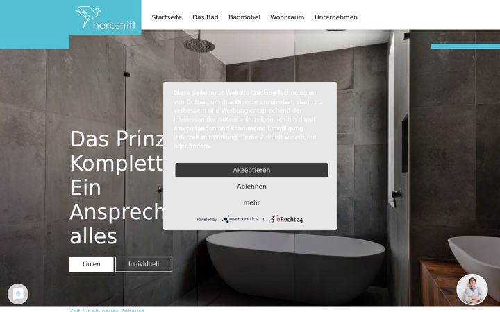 Screenshot of herbstritt-raumkonzept.de