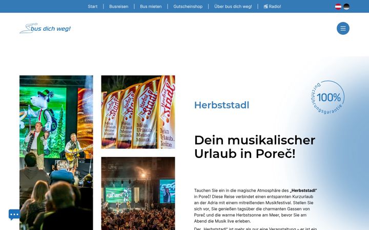 Screenshot of herbststadl.at