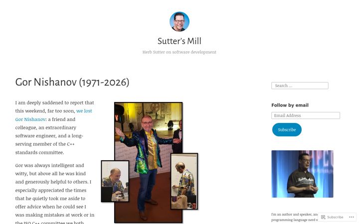 Screenshot of herbsutter.com