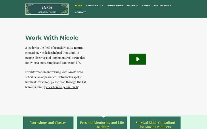 Screenshot of herbswithnicole.com