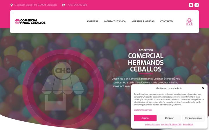 Screenshot of herceba.com