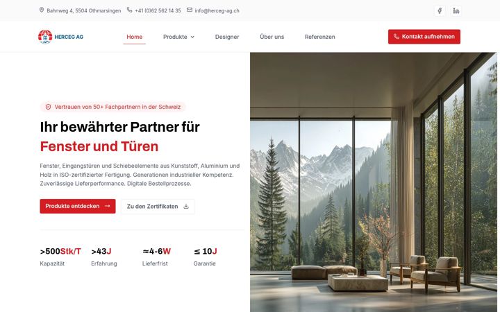 Screenshot of herceg-ag.ch