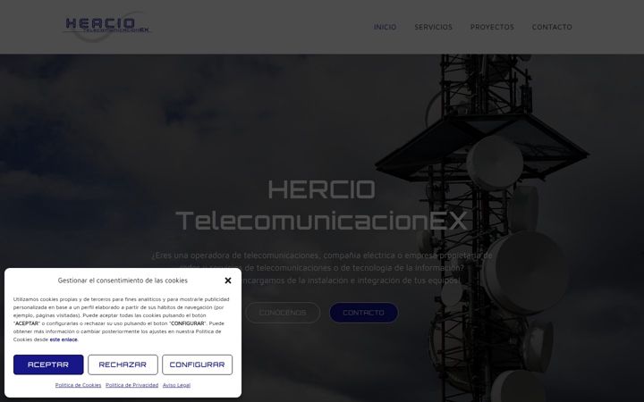 Screenshot of hercio.es
