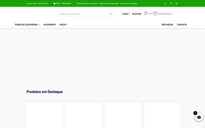 Screenshot of herculesautopecas.com.br