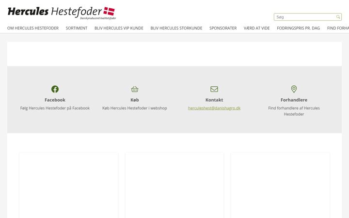 Screenshot of herculeshestefoder.dk