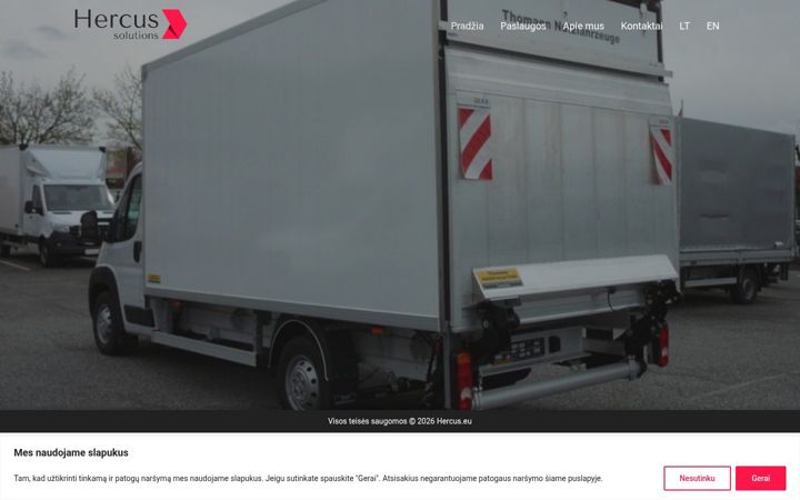 Screenshot of hercus.eu