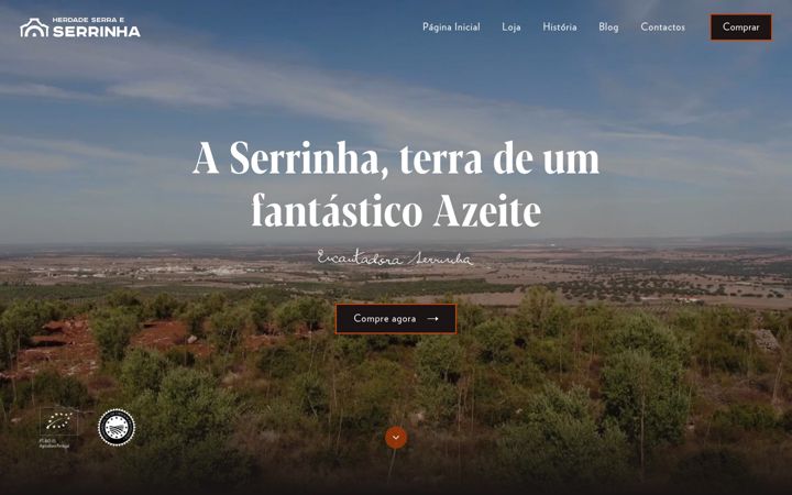Screenshot of herdadedaserraeserrinha.com