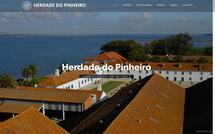 Screenshot of herdadedopinheiro.com
