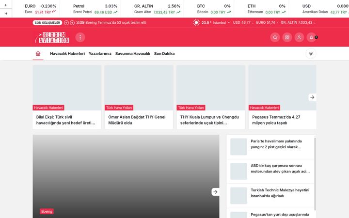 Screenshot of herdemaviation.com