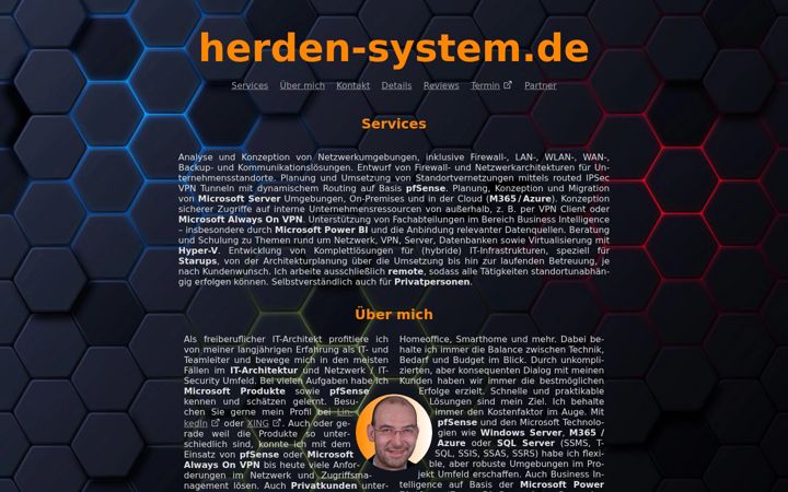 Screenshot of herden-system.de