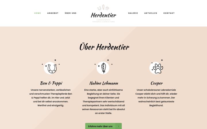 Screenshot of herdentier.info