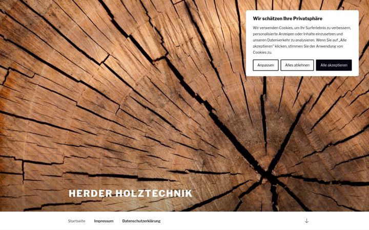 Screenshot of herder-holztechnik.de