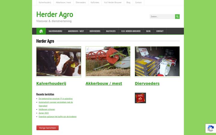 Screenshot of herderagro.nl