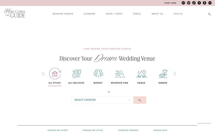 Screenshot of herecomestheguide.com
