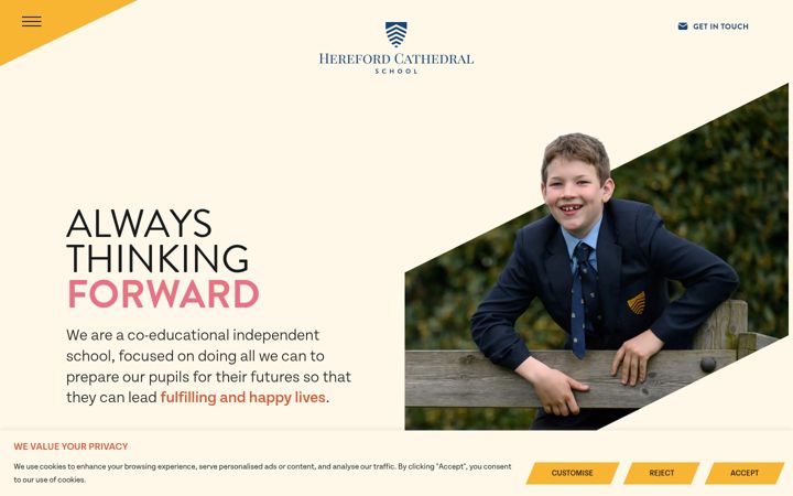 Screenshot of herefordcs.com