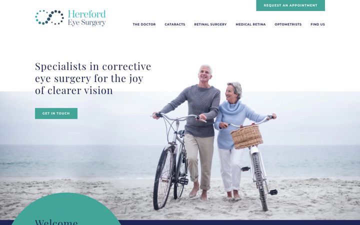 Screenshot of herefordeyesurgery.com
