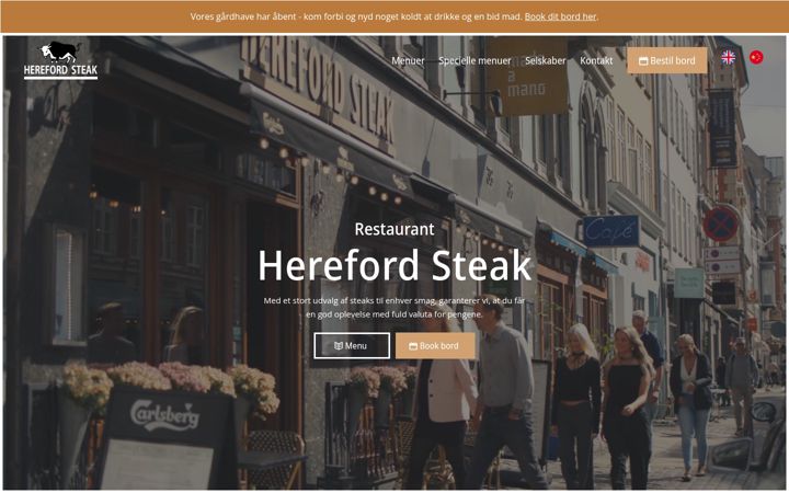 Screenshot of herefordsteak.dk