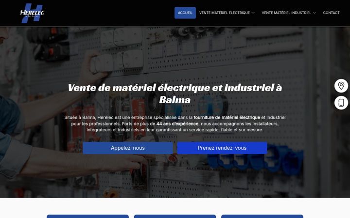 Screenshot of herelec-france.fr