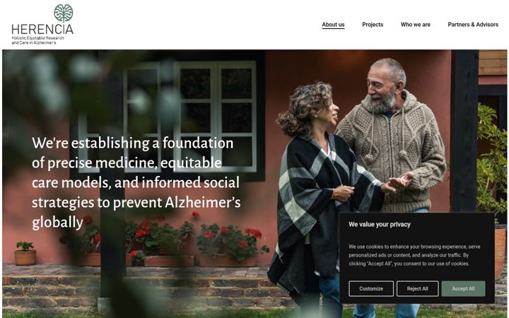 Screenshot of herencia-global.org