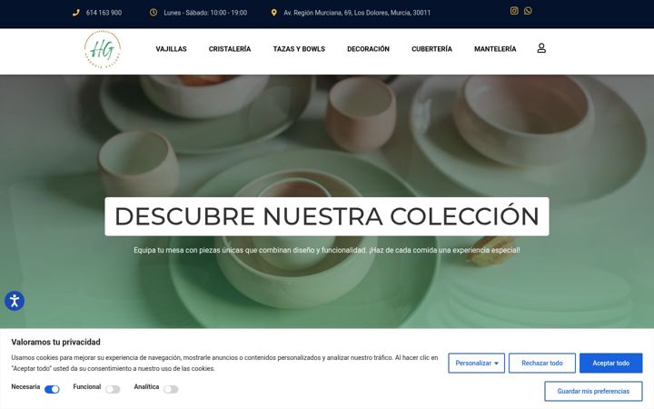 Screenshot of herenciagallery.com