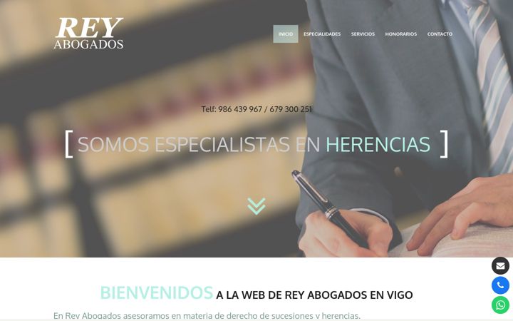 Screenshot of herenciasvigo.com