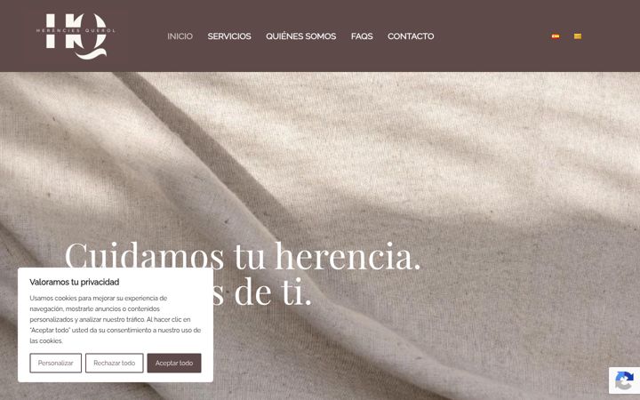 Screenshot of herenciesquerol.cat