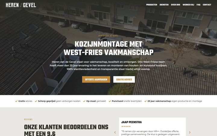 Screenshot di herenvandegevel.nl